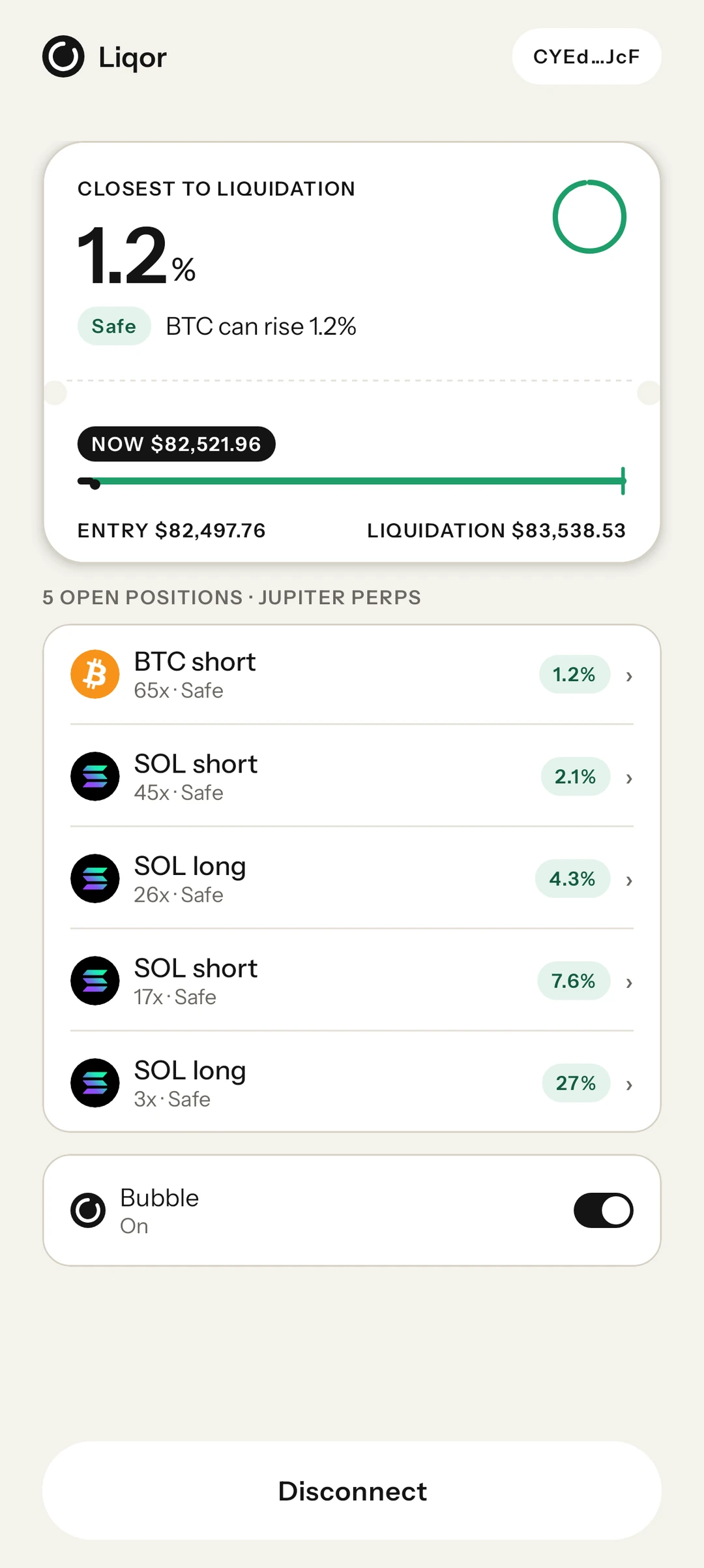 Home with five positions
