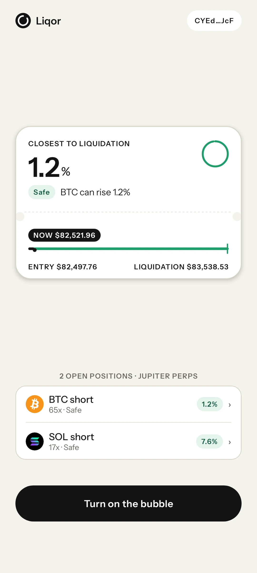 Positions found after connecting